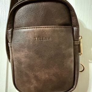Telena Dark Brown Men's Belt Bag